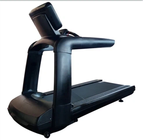 black commercial treadmill.